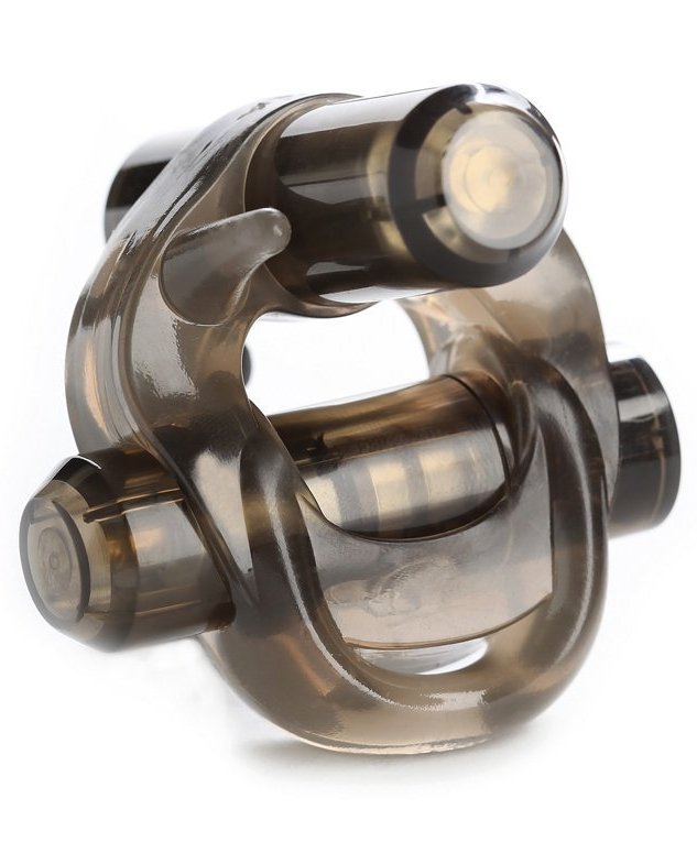 Crossbones Running Bull Double Bullet Cock Ring - - Vibrating Cock Rings