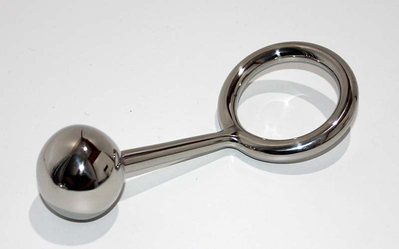 Crusty Cock Ring With Anal Ball Option - - Spreaders and Hangers