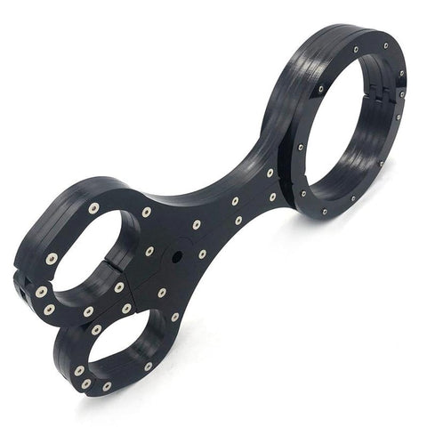 BDStyle Lilylush Leather Wrist/Ankle Restraints Studs Bondage Set - Cuffs And Restraints
