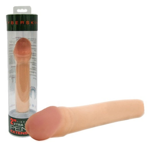 CyberSkin 2 Inch Xtra Thick Vibrating Transformer Penis Extensio