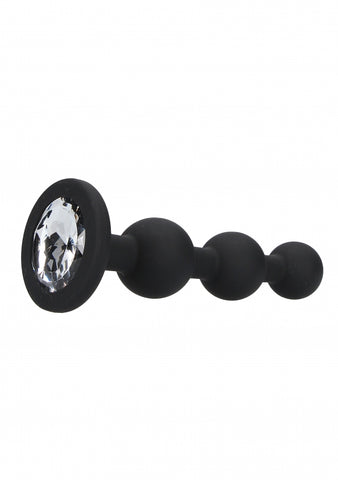 Shots Toys Silicone Butt Plug with Diamond Gem Base - Butt Plugs