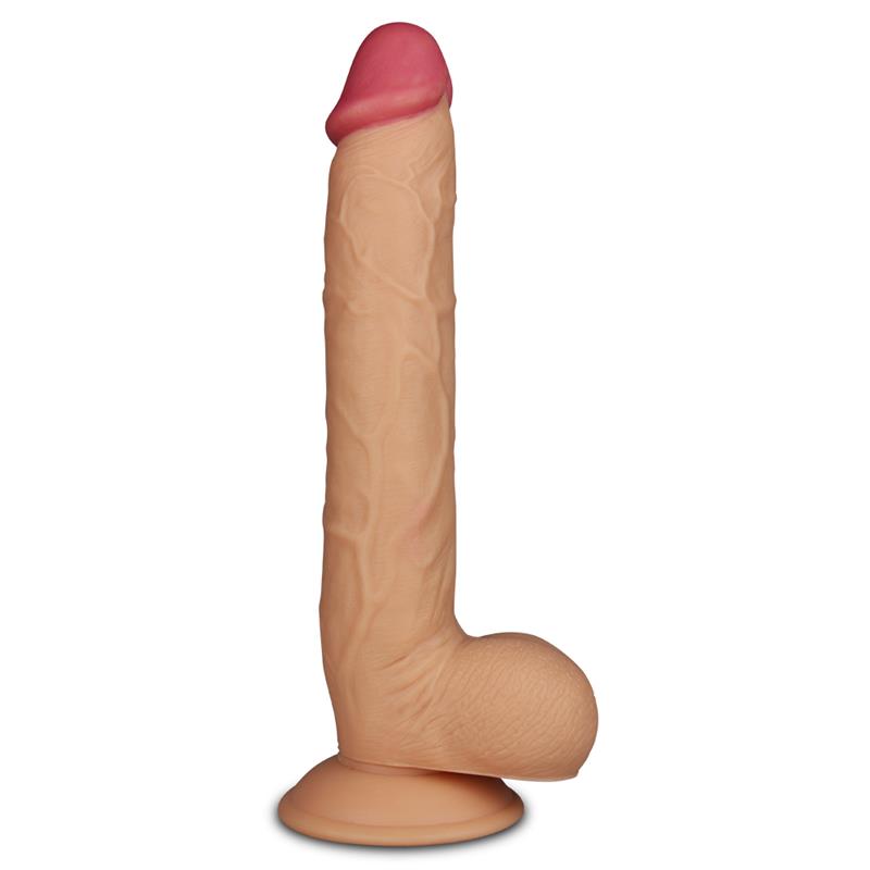 Lovetoy King Size High Quality 10 Inch Realistic Dildo Flesh - Default Title - Realistic Dildos