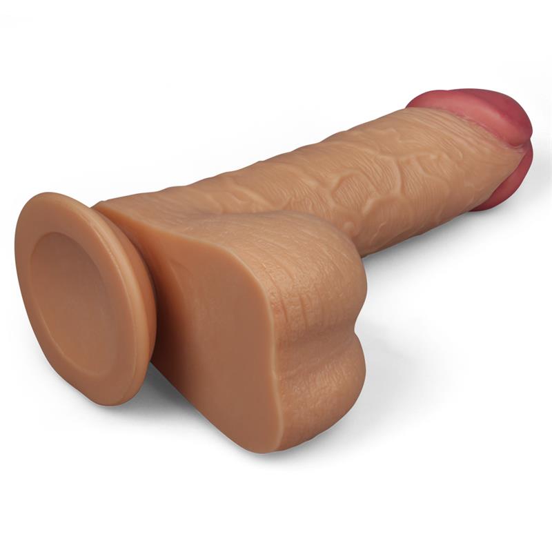 Lovetoy 9 Inch King Size Realistic Dildo in Flesh - - Realistic Dildos