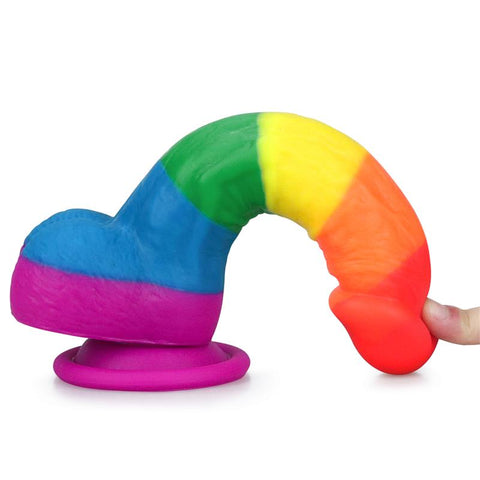 8 Inch Prider Platinum Silicone Dildo by Lovetoy