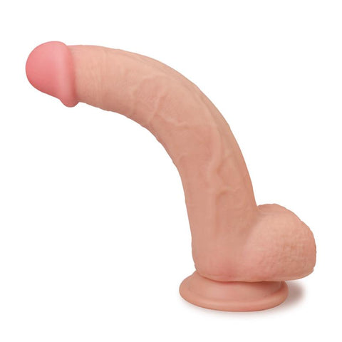 9 Inch Sliding Skin Dual Layer Realistic Dong by Lovetoy