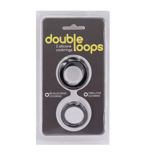Double Loops Silicone Cockrings Set