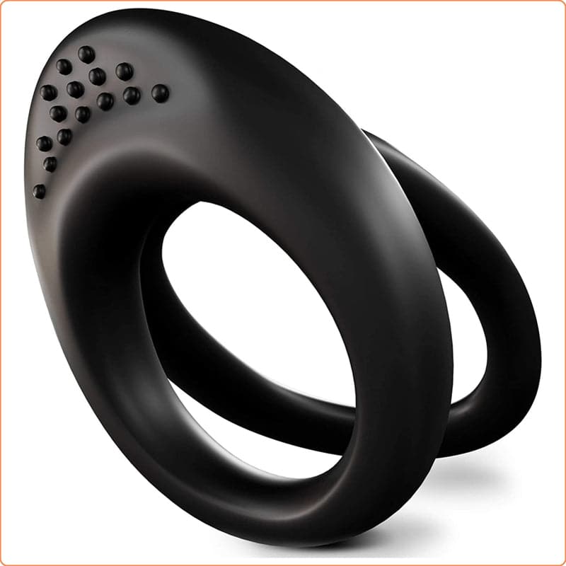 Dual Penis Ring For Men - - Ball and Cock Toys