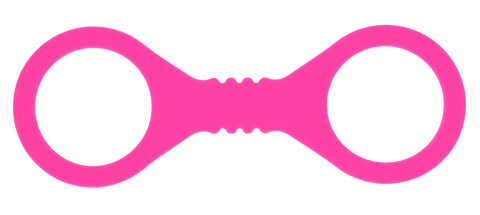 Sex & Mischief Hot Pink Fetish Play Silicone Hand Cuffs - Cuffs And Restraints