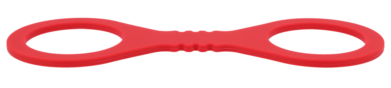 Sex & Mischief Amor Silicone Hand Cuffs Restraints Red - - Cuffs And Restraints