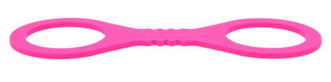 Sex & Mischief Hot Pink Fetish Play Silicone Hand Cuffs - Cuffs And Restraints