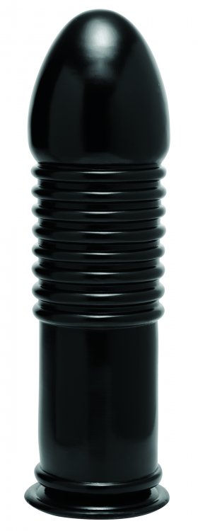Enormass Ribbed Plug With Suction Base - - Butt Plugs