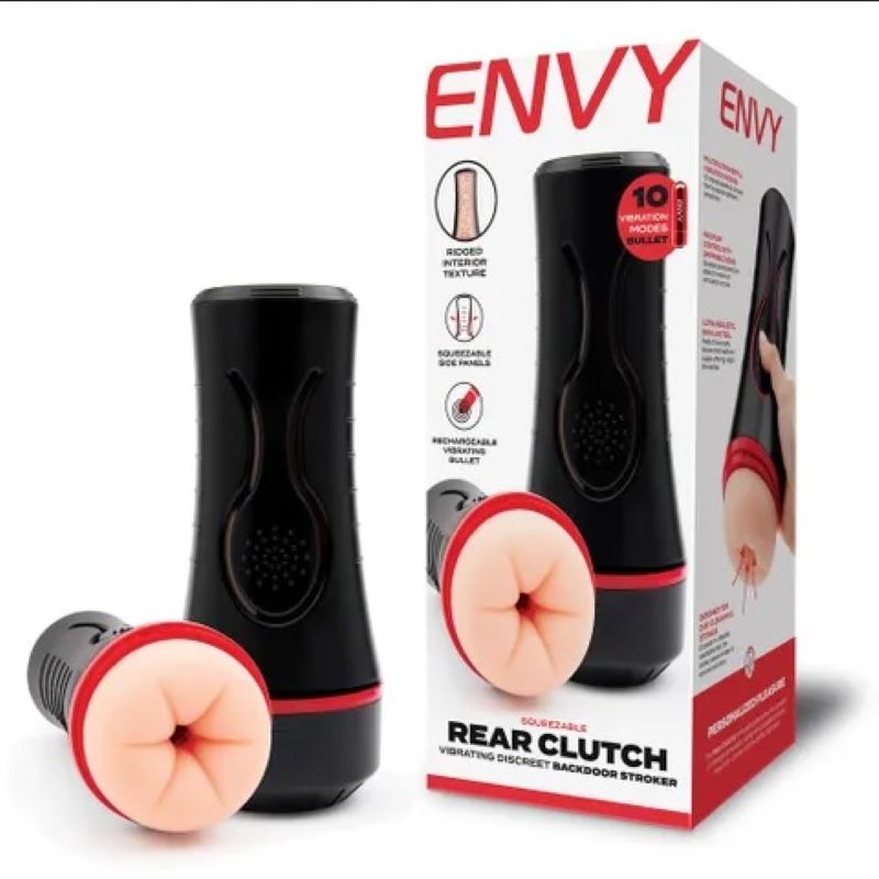 ENVY Squeezable Rear Clutch Stroker - - Masturbators and Strokers