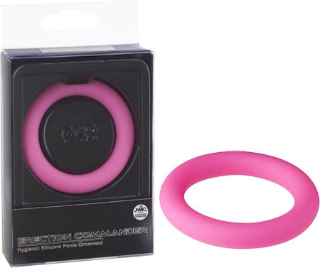 Erection Commander Cock Ring Pink - - Cock Rings