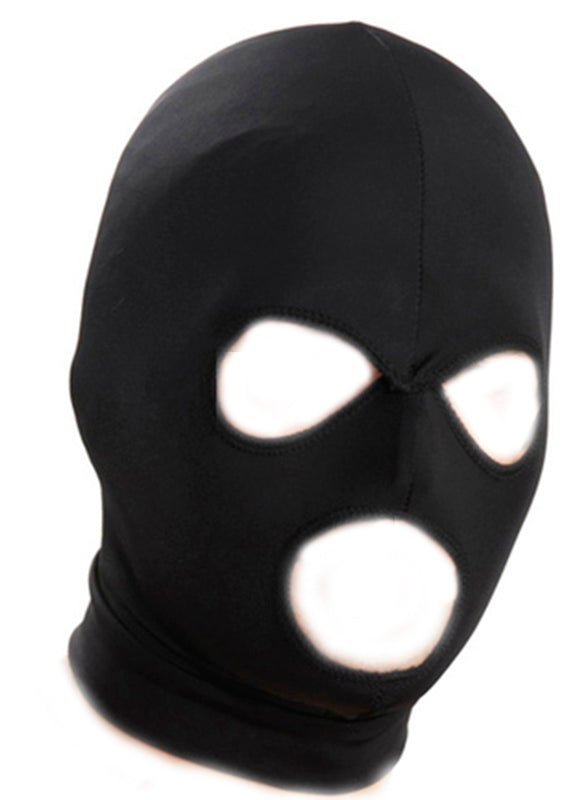 Fetish Fantasy Spandex 3 Hole Hood - - Bondage Hoods