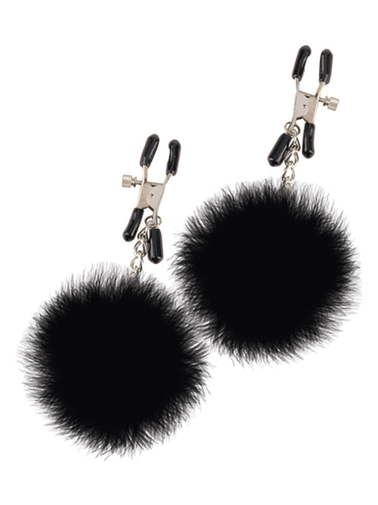 Fetish Fantasy Limited Edition Pom Pom Nipple Clamps - - Nipple and Clit Clamps