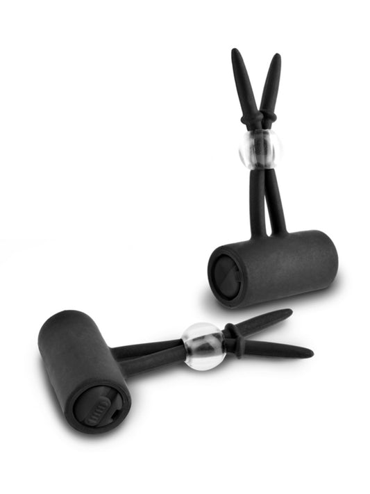 Fetish Fantasy Limited Edition Vibrating Silicone Nipple Lassos - - Nipple and Clit Clamps