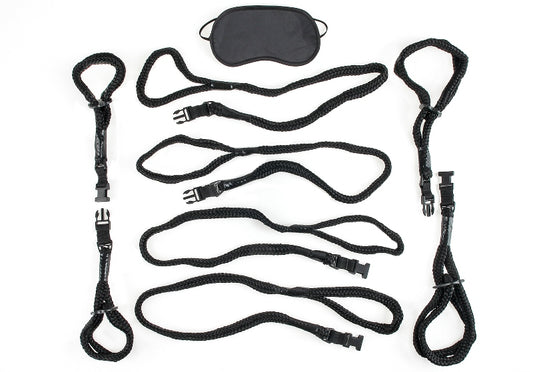 Fetish Fantasy Series Rope Cuff And Tether Set - - Cuffs And Restraints