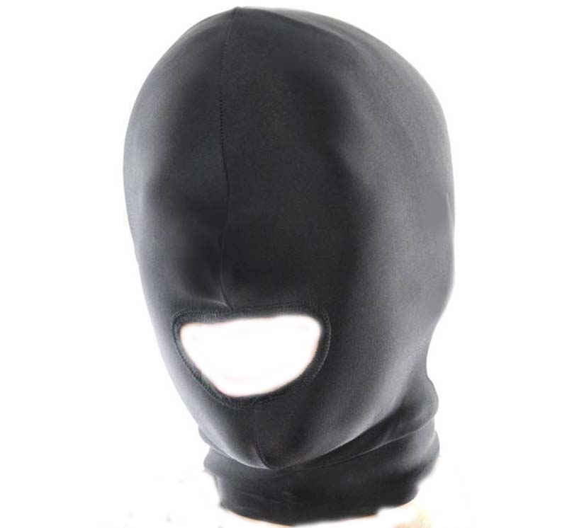 Fetish Fantasy Spandex Open Mouth Hood - - Bondage Hoods