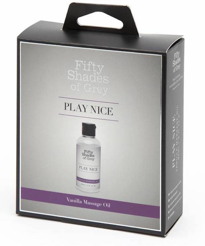 Fifty Shades of Grey Play Nice Vanilla Massage Oil 90ml - - Lubricants & Lotions