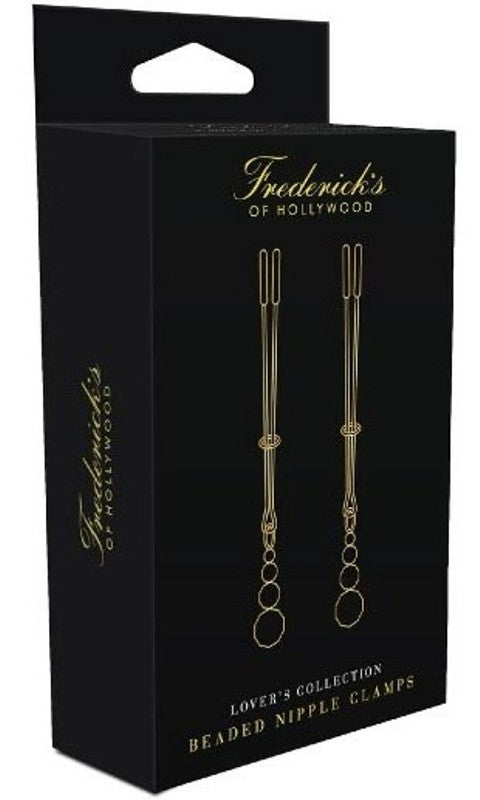 Fredericks of Hollywood Lovers Collection Beaded Nipple Clamps - - Nipple and Clit Clamps