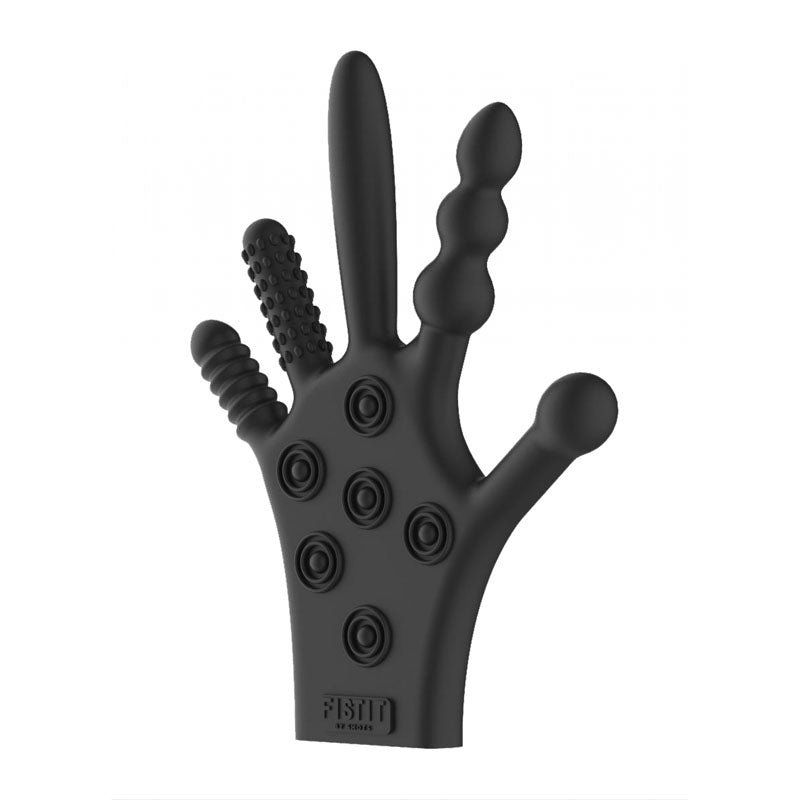 FIST-IT Silicone Stimulation Glove - Black - - Anal Lubes