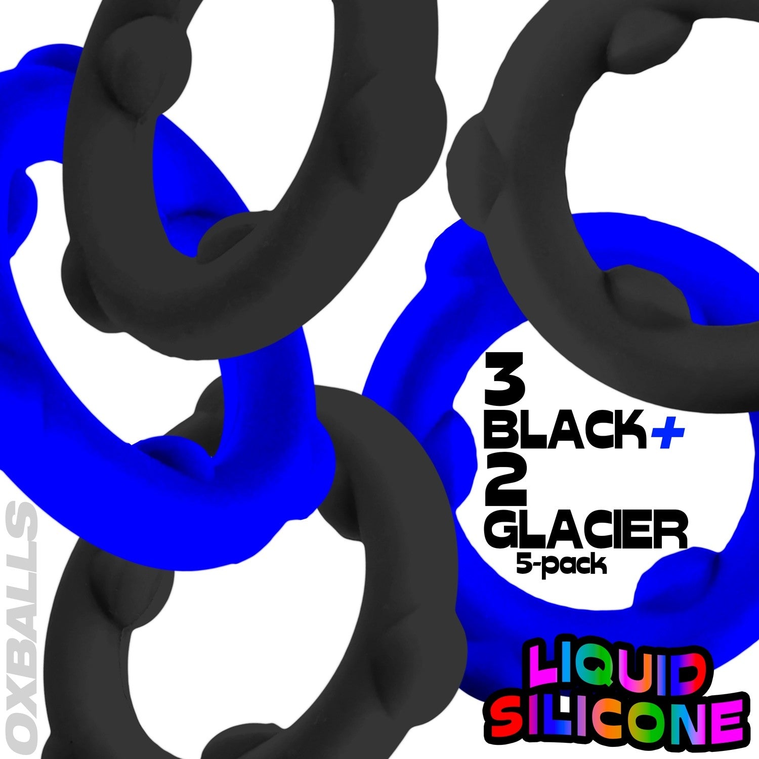 Oxballs Gearheads 5 Pack Spinner Cock Rings - Cock Ring Sets