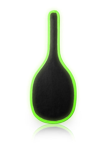Shots Toys Glow in the Dark Bondage Round Paddle - Paddles And Slappers