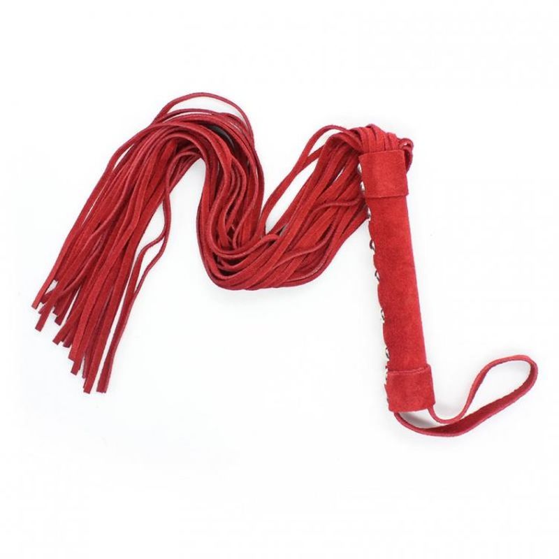 Hells Couture Bondage Flogger Suede - - Whips And Crops