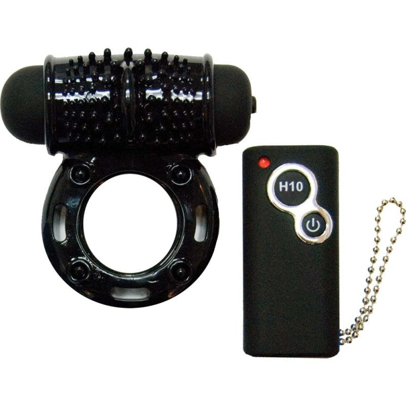 Hero Remote Control Wireless Cock Ring Black - - Cock Rings