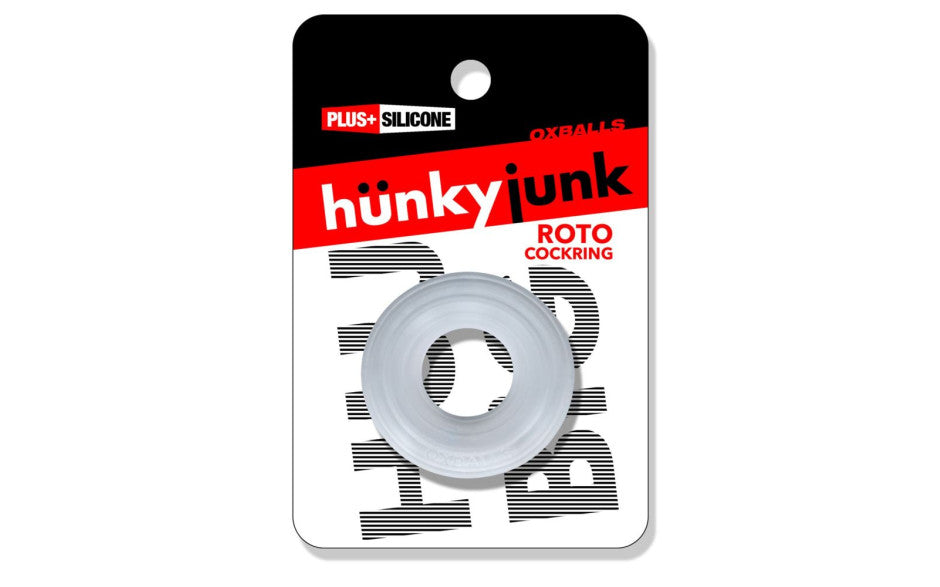 Hunkyjunk Roto Grooved Gripper Ribbed Stretchy Cock Ring - Stretchy Cock Rings