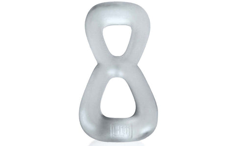 Hunkyjunk Boomerang Double Cockring Ball Stretcher - Ball Stretchers and Crushers