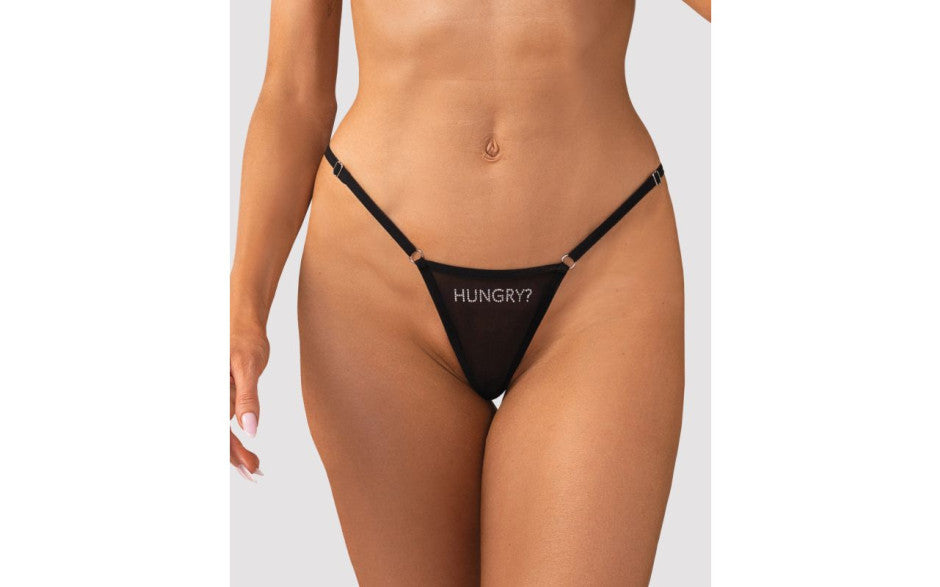 Obsessive Lingerie Hungry Printed Womens Thong - G-Strings, Panties and Shorts
