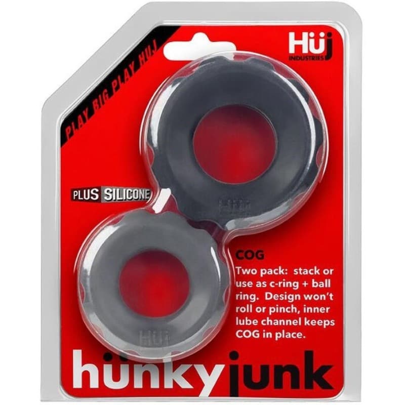 Hunkyjunk COG 2 Size C-Ring Pack - - Cock Rings