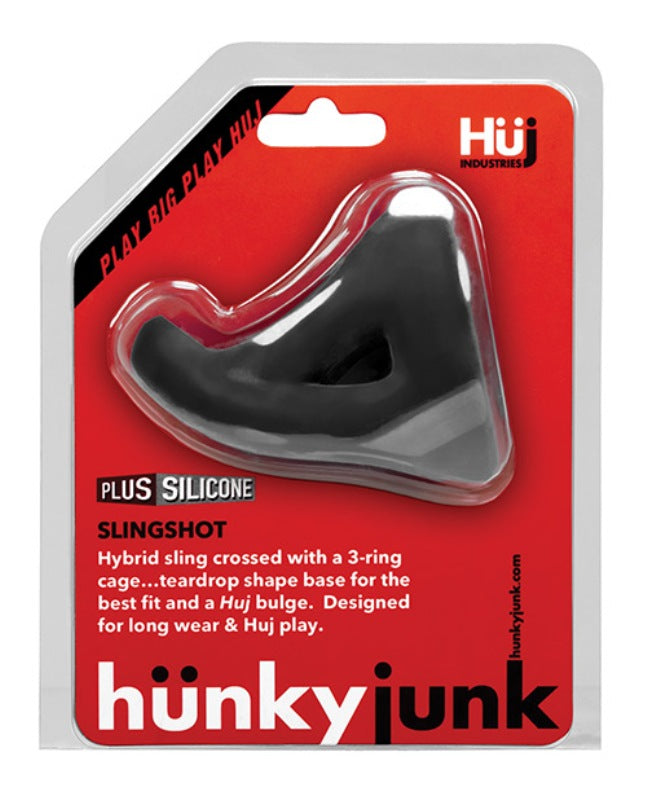 Hunkyjunk SLINGSHOT 3-Ring Teardrop Sling - - Ball and Cock Toys