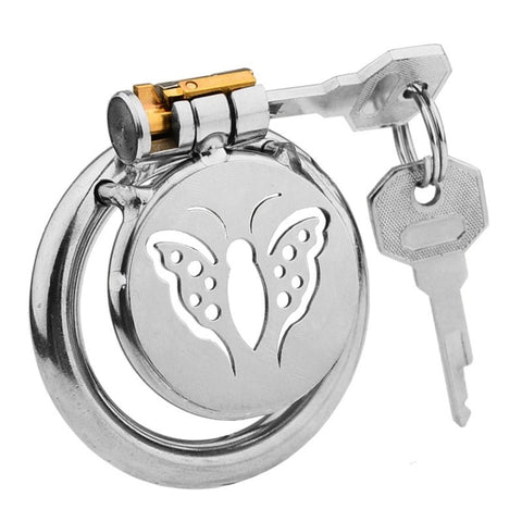 Hells Couture Impaler Chastity Cage Male Chastity Device With Urethral Plug - Male Chastity