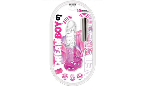 Hott Products Dream Boy Rechargeable Jelly Vibrating Dildo - Vibrating Dildos