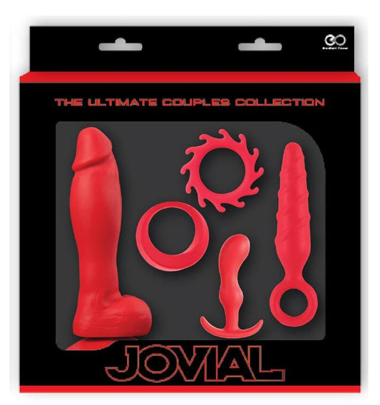 Jovial 5 Piece Anal Kit Red