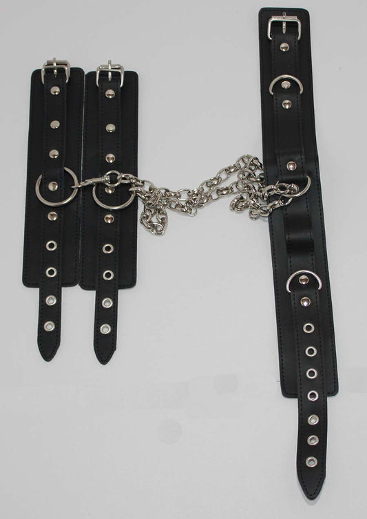 JTs Stockroom Neck & Wrist Restraints on Connecting Chain - - Cuffs And Restraints