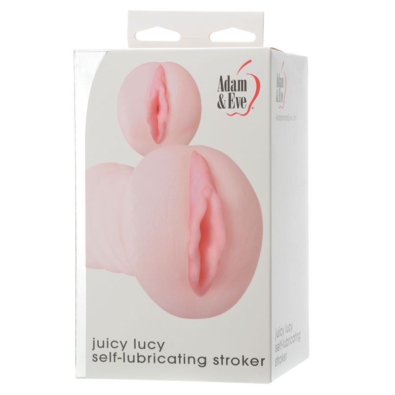 Adam & Eve Juicy Lucy Self Lubricating Male Stroker Sleeve - - Masturbators and Strokers