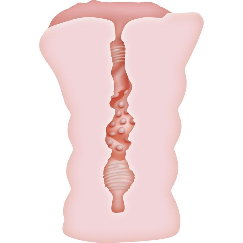 Adam & Eve Juicy Lucy Self Lubricating Male Stroker Sleeve - - Masturbators and Strokers