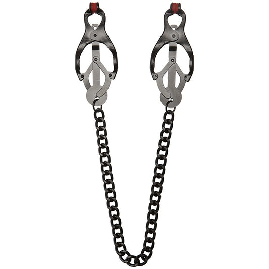 Kink Squeeze Clover Clips with Silicone Tips - - Nipple and Clit Clamps