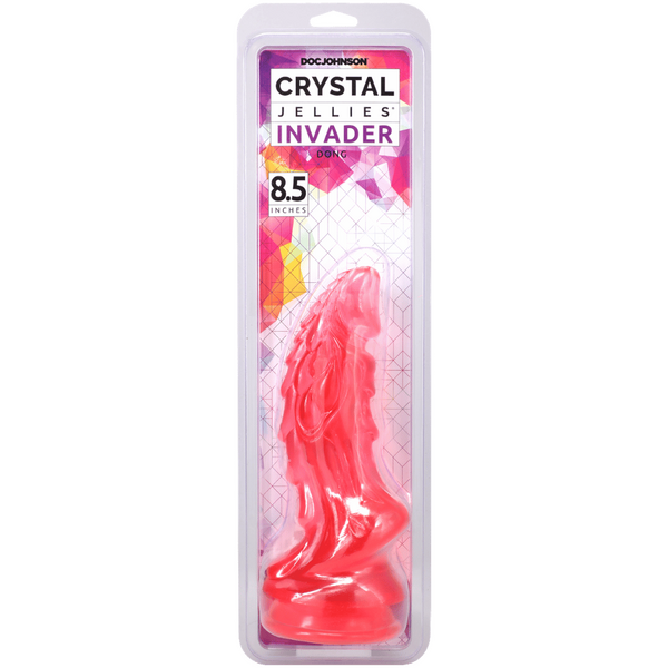 Doc Johnson Crystal Jellies 8.5 Inches Invader Fantay Dildo - Realistic Dildos