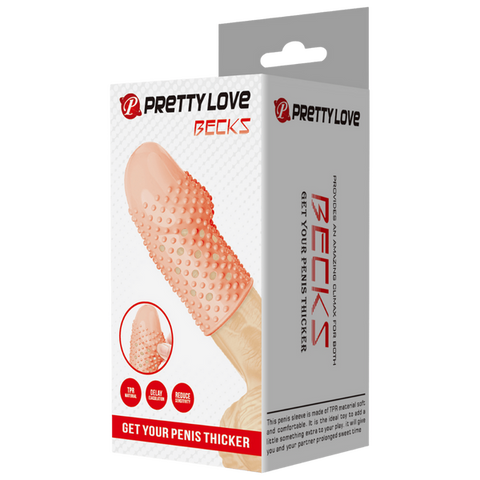 Baile Becks Realistic Penis Extension Sleeve - Penis Sleeves and Extenders