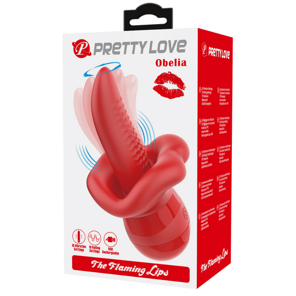 Baile Obelia Flaming Lips Rechargeable Clitoral Stimulator - Clit Ticklers and Pulsators