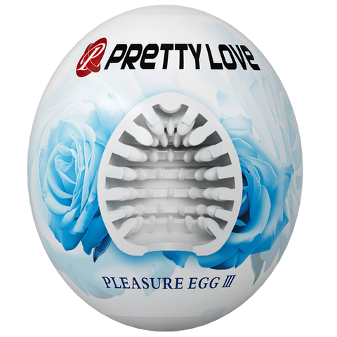 Baile Pretty Love Pleasure Egg Ribbed Textured Male Masturbator Stroker - Masturbators and Strokers