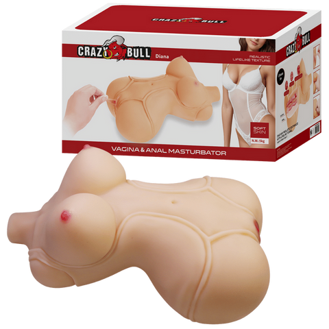 Baile Diana Realistic Pleasure Vagina & Anal Masturbator - Masturbators and Strokers