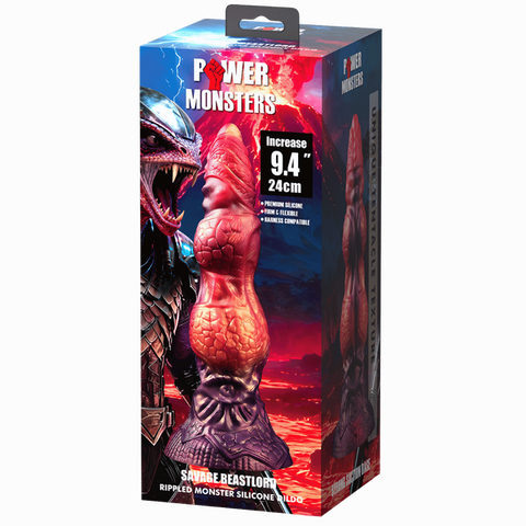Baile Savage Beastlord 9.4 Inch Rippled Silicone Dildo