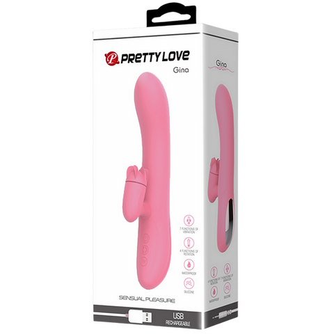 Pretty Love Gina 7 Functions Rotating Rabbit Massager - Rabbit Vibrators