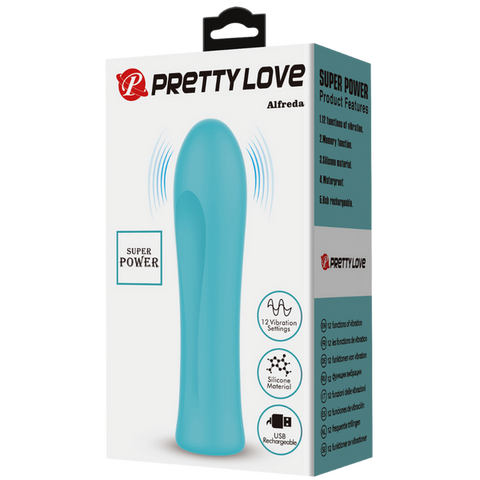 Baile Alfreda Rechargeable Bullet Vibrator with 12 Vibration Modes - Bullet Vibrators