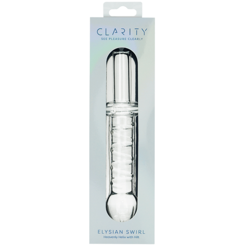 Creative Conceptions Glass Dildo Elysian Swirl Spiral Texture - Glass Sex Toys